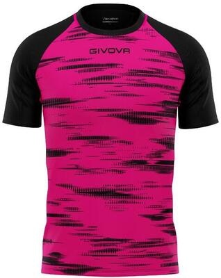 Givova pixel sky-black sport t-shirt 2xl - licht en ademend