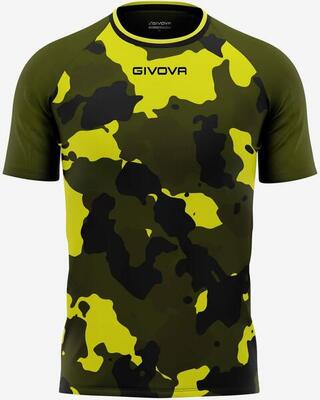 Givova militair t-shirt voor heren in duurzaam geel