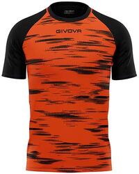 T-shirt de sport Givova Pixel Sky-Black 2XL - Léger et Respirant