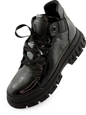 Dames leren sneakers nell 157 zwart maat 40