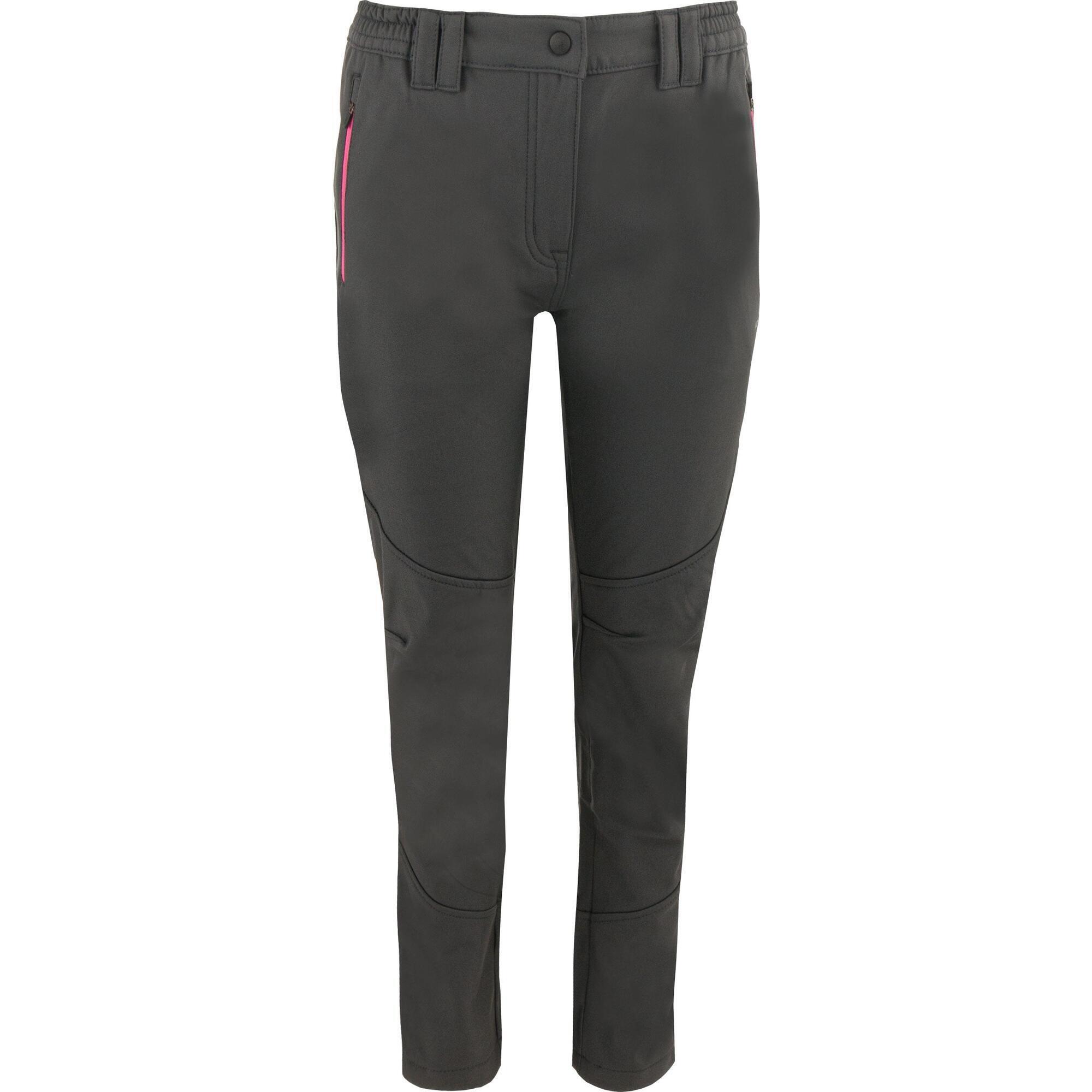Zsport - Pantalon Softshell Miura Lead 44 Pour Femmes : Résistant Au Vent Et Flexible - Pantalons - Gris|rose - Decathlon