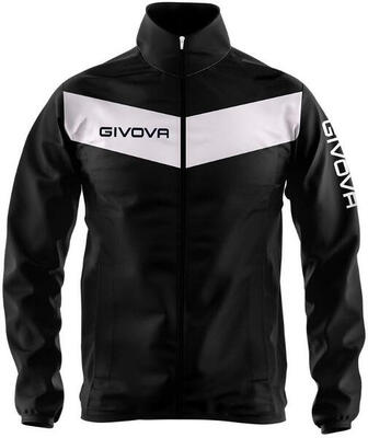 Givova Regenjacke Nero-Bianco 3XL Wasserdicht und Atmungsaktiv