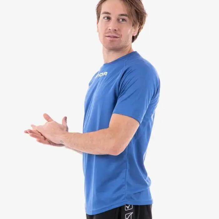 Sports T-shirt Givova One Microforata Blue