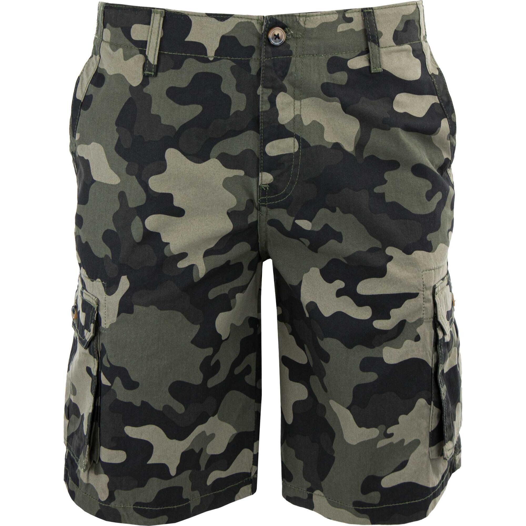 Camouflage - Short Homme Camouflage Glemo – 100% Coton - Short - Marron|vert - Decathlon