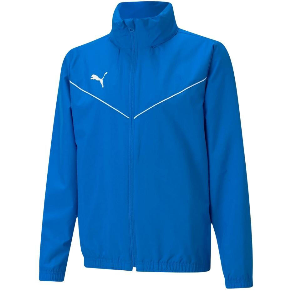 PUMA Puma Teamrise All Weather Jkt Jr Hellblaue Jacke Kind