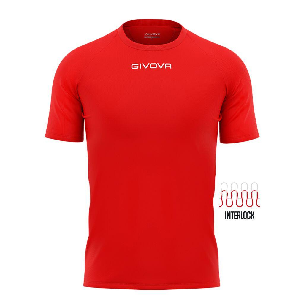 Givova - Maillot Enfant Givova Capo - T-shirt Manches Courtes - Gris|rouge - 34 2xs - Decathlon