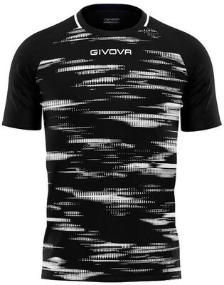 Givova pixel sky-black sport t-shirt 2xl - licht en ademend