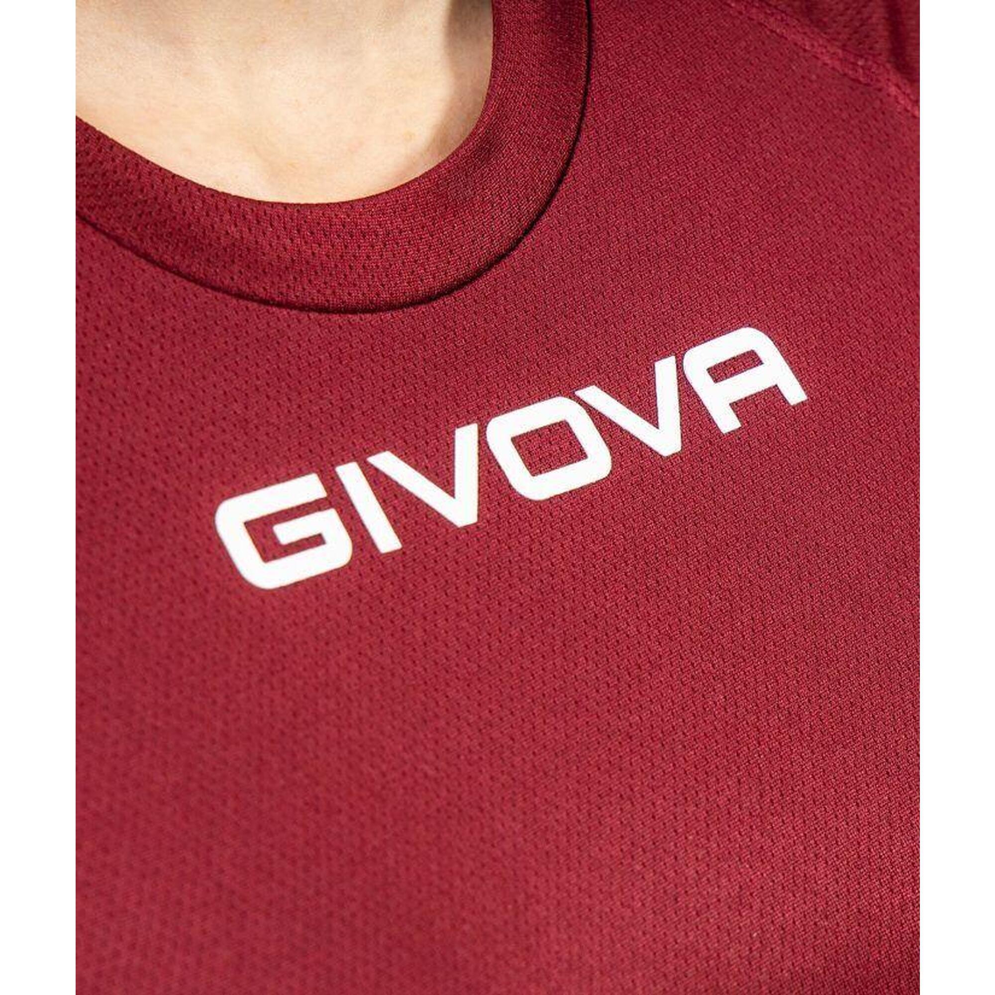 Tricou sport Givova One Microforata Burgundy