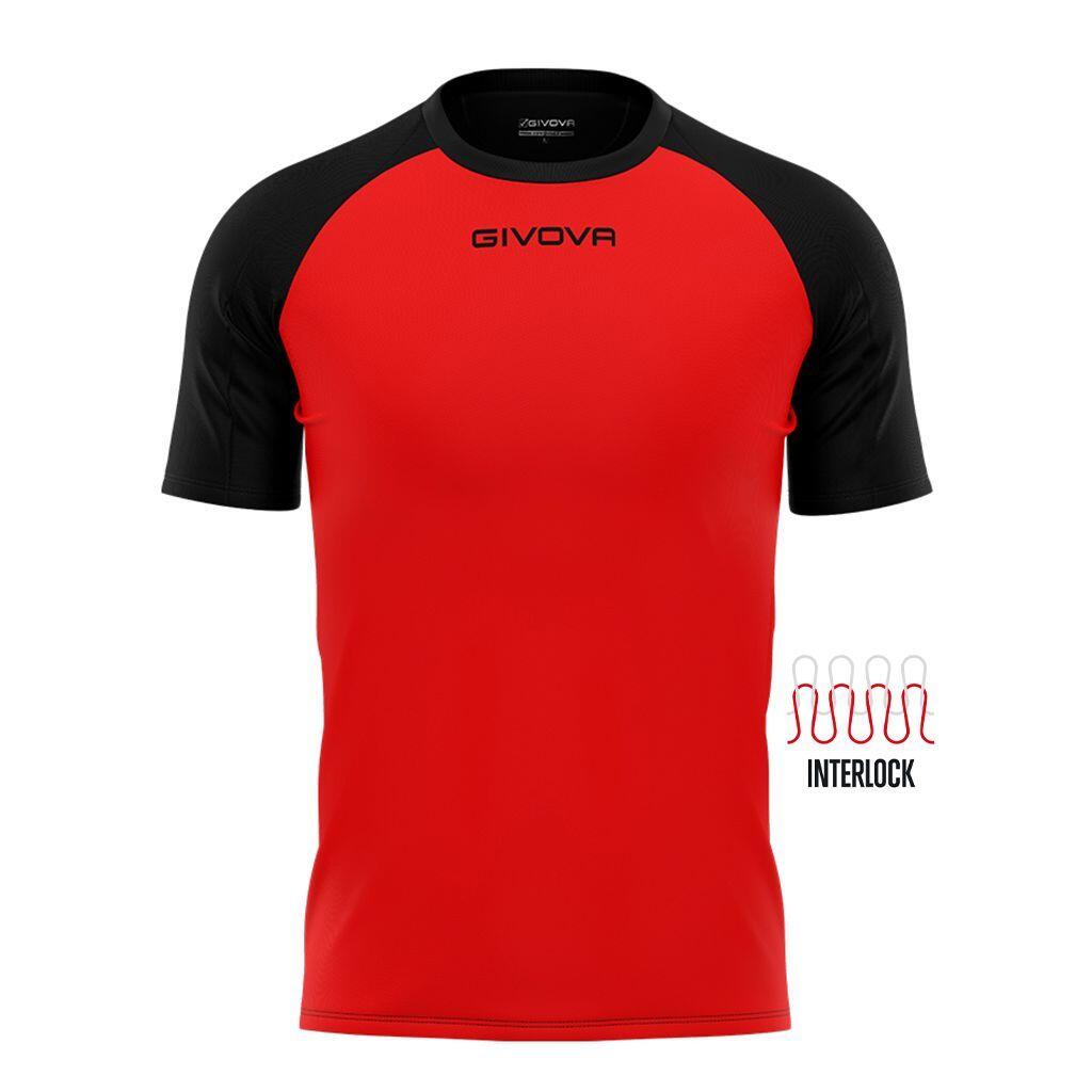 GIVOVA Givova Capo Sport T-Shirt Unisex Rot-Schwarz 2XS