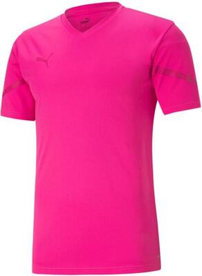 Puma teamflash heren t-shirt - fluo roze 2xl - sportief en licht