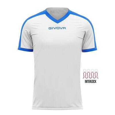 T-shirt uomo givova blu/bianco
