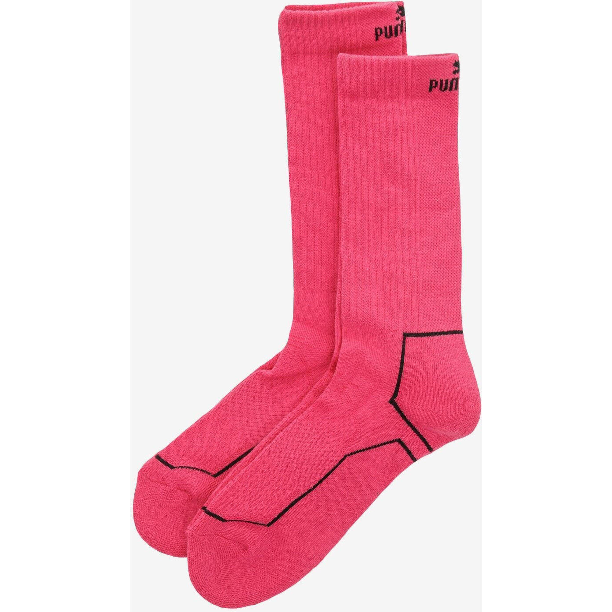 PUMA Unisex Różowe Sportowe Skarpetki Neon 2-Pak 39-42