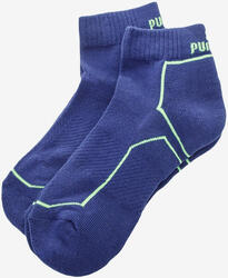 PUMA Performance Chaussettes Sportives Bleues Fluo 2-Pack