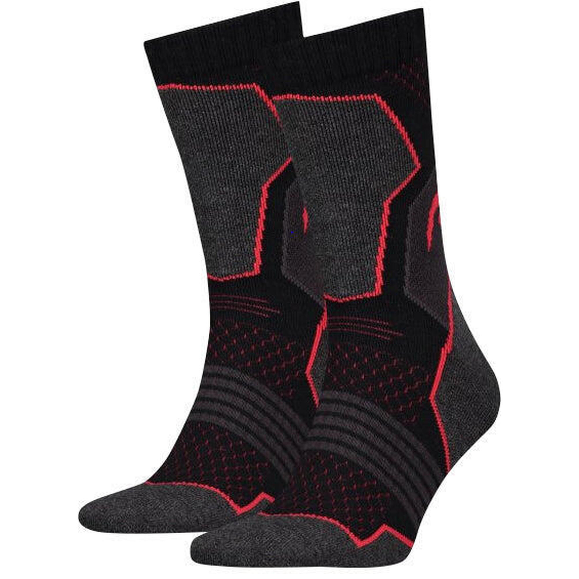 Oddychające unisex skarpetki trekkingowe 2-pak 35-38