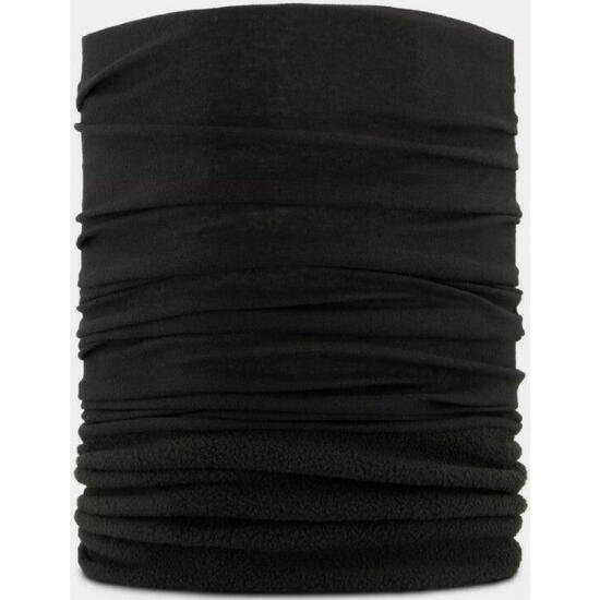Unisex czarny ocieplacz na szyję z mikrofibry - Zimowy komfort