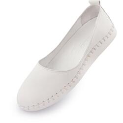 Cuir dames ballerinas Nell White 37 - élégant et confortable