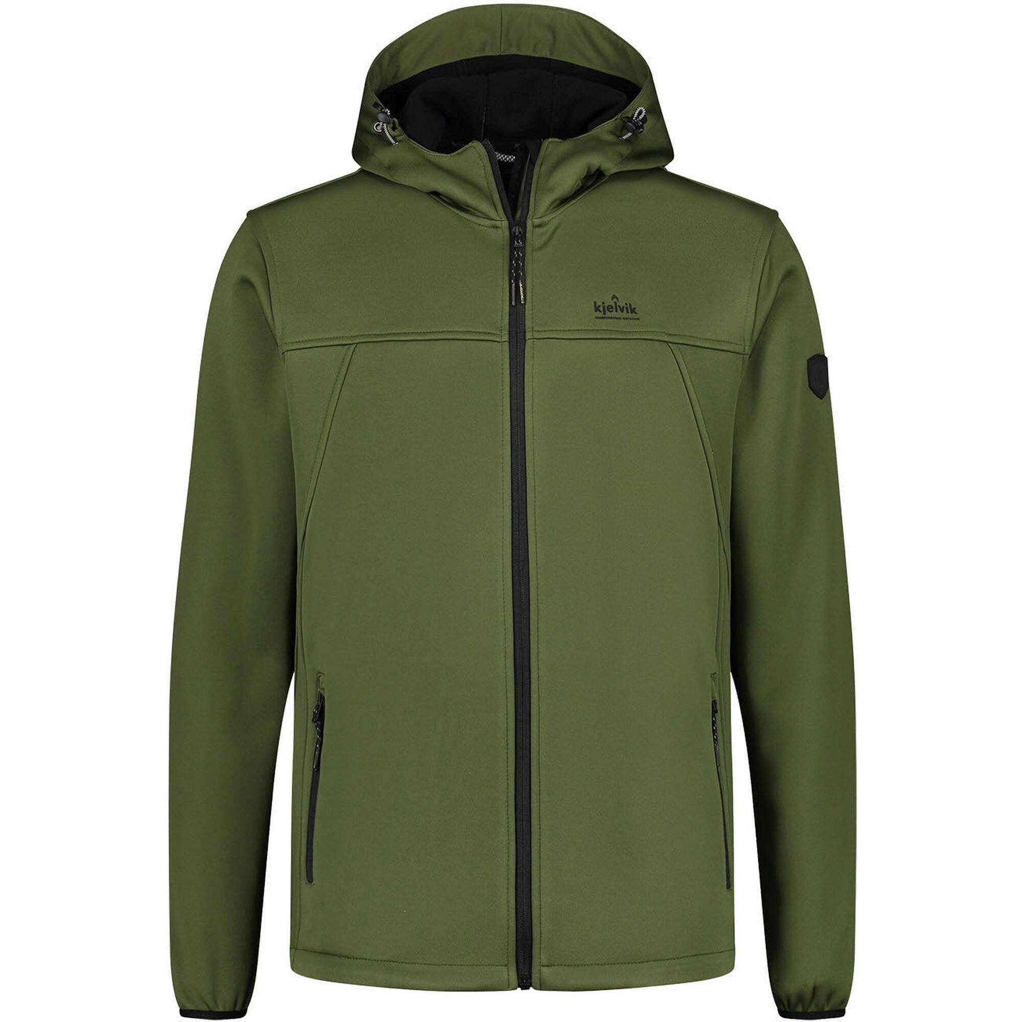 Męska Kurtka Softshell Kjelvik Dario Zielona - Ochrona Przed Wiatrem