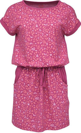 Robe Loep Aslaris PNK L - coton-modal 50/50, imprimé floral, manches courtes
