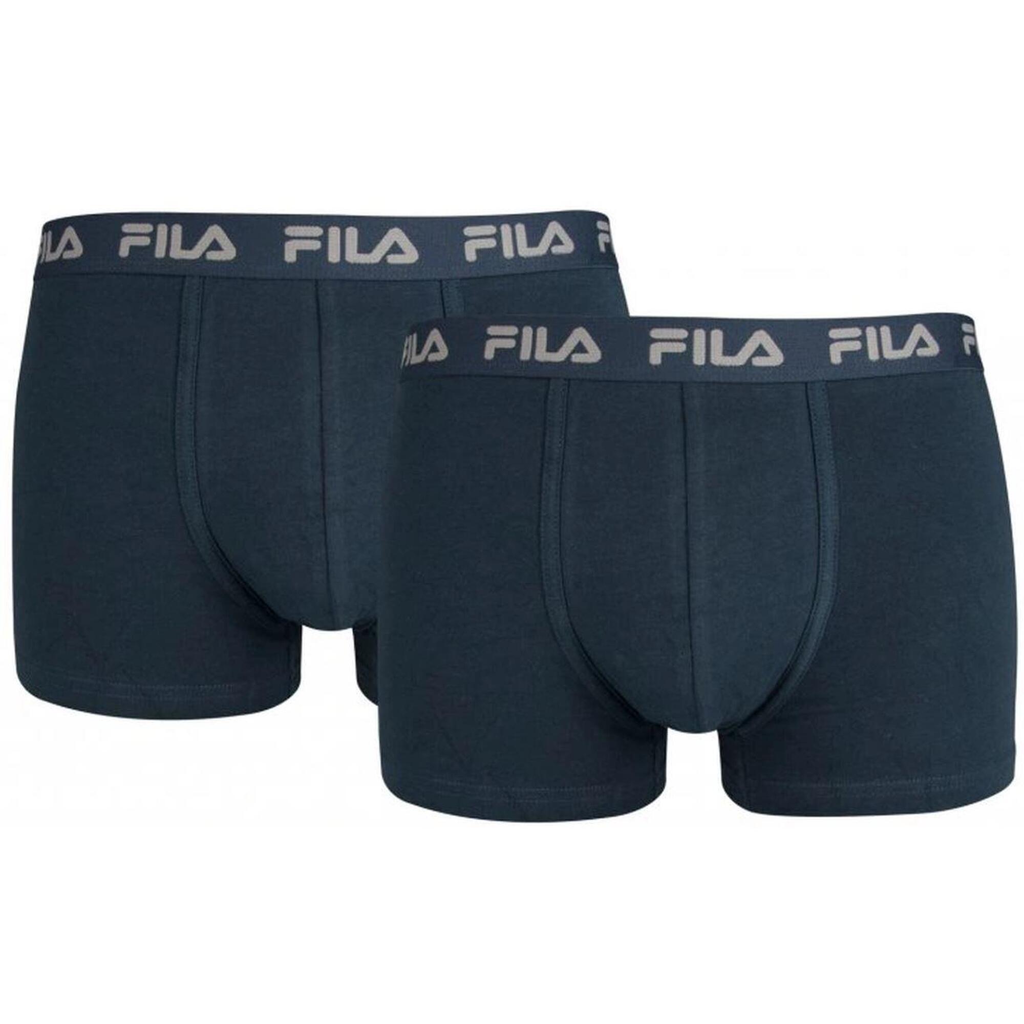 Bokserki Fila dla Mężczyzn - Zestaw 2 w Granatowym XL