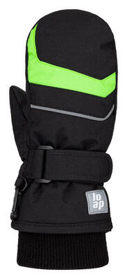 Kinderwanten loap rula zwart-groen - warm & waterdicht