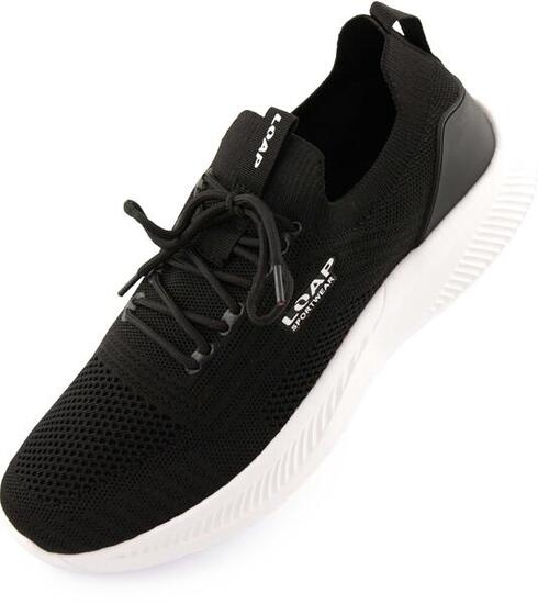 Herren Freizeitschuhe Loap Moor Blk-gry Schwarz