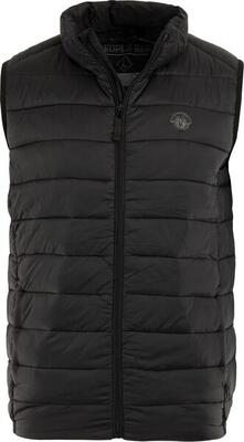 Elegante gewatteerde heren vest codro in zwart