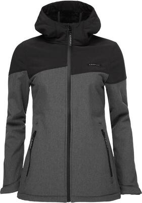 Giacca da donna softshell ludysa grigio scuro xl - antivento e caldo