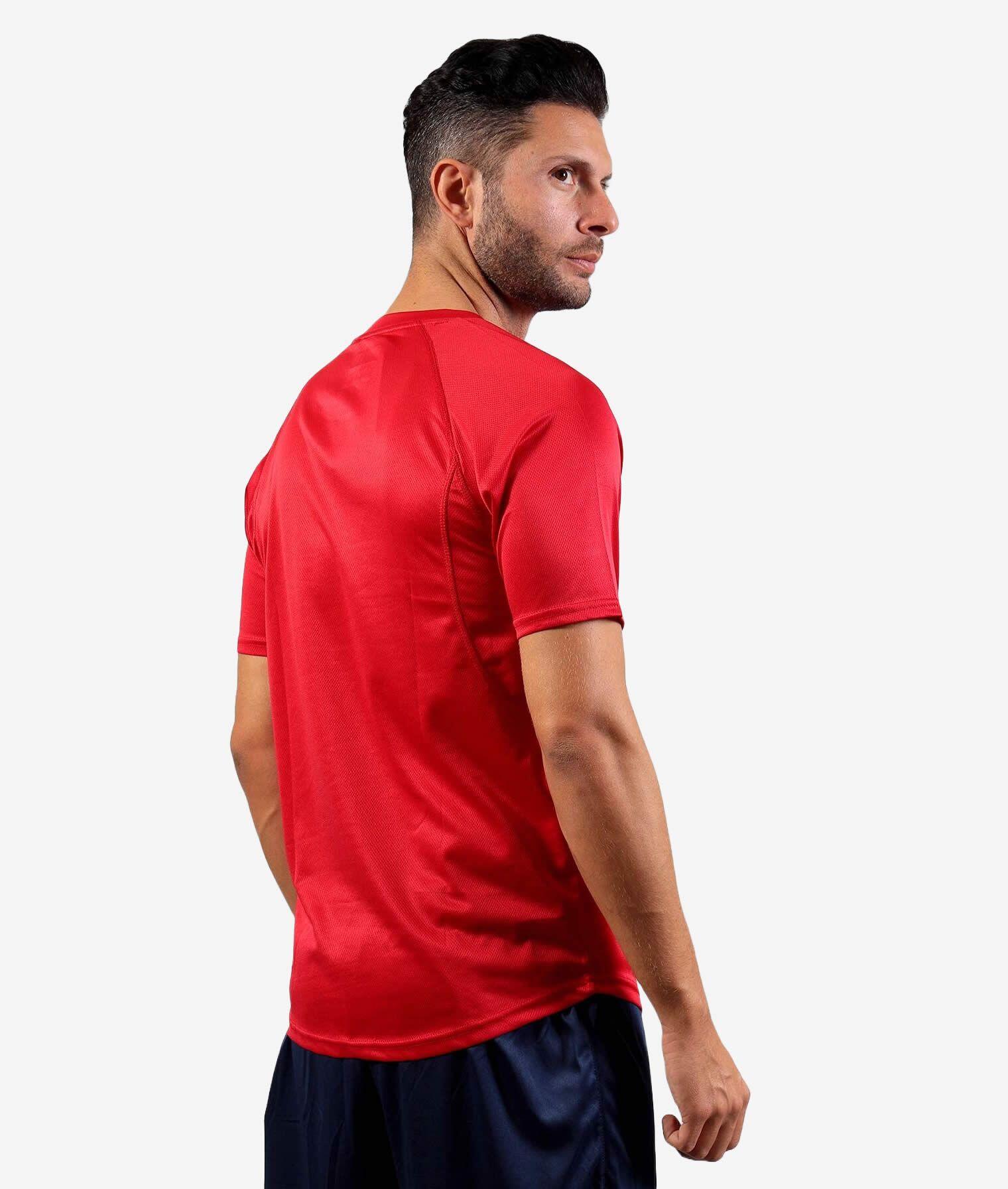 T-shirt desportiva Givova One Microforata vermelho 4/4