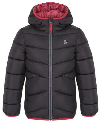 Meisjes jas loaf inlas donkergrijs 158-164 - warm & trendy