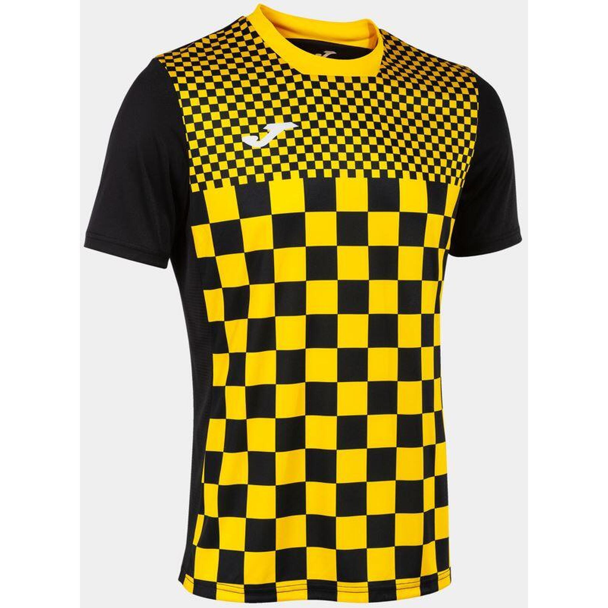 Dres Sportowy Joma Flag II 4XS Czarny-Żółty dla Dzieci