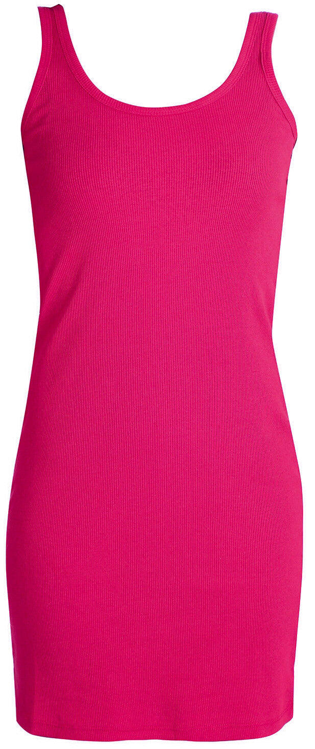 WE THE PEOPLE Vestido Elegante Romina Fuchsia - Midi de Algodón Suave