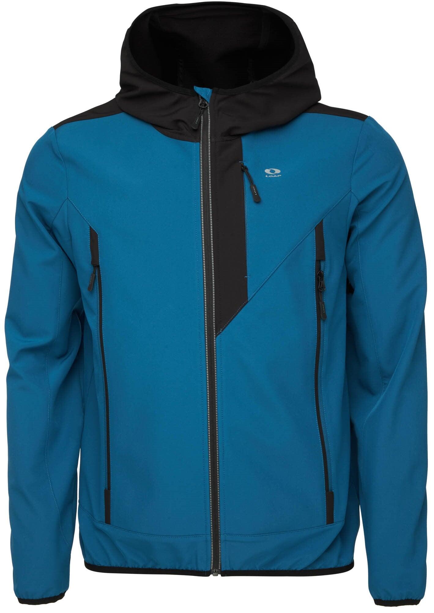 ZSPORT Herren Softshell Jacke Ursun Blu - Blk XL - Winddicht und Atmungsaktiv