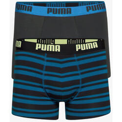 Boxers Puma Heritage Rayés 2 Pack Bleu XL pour Hommes