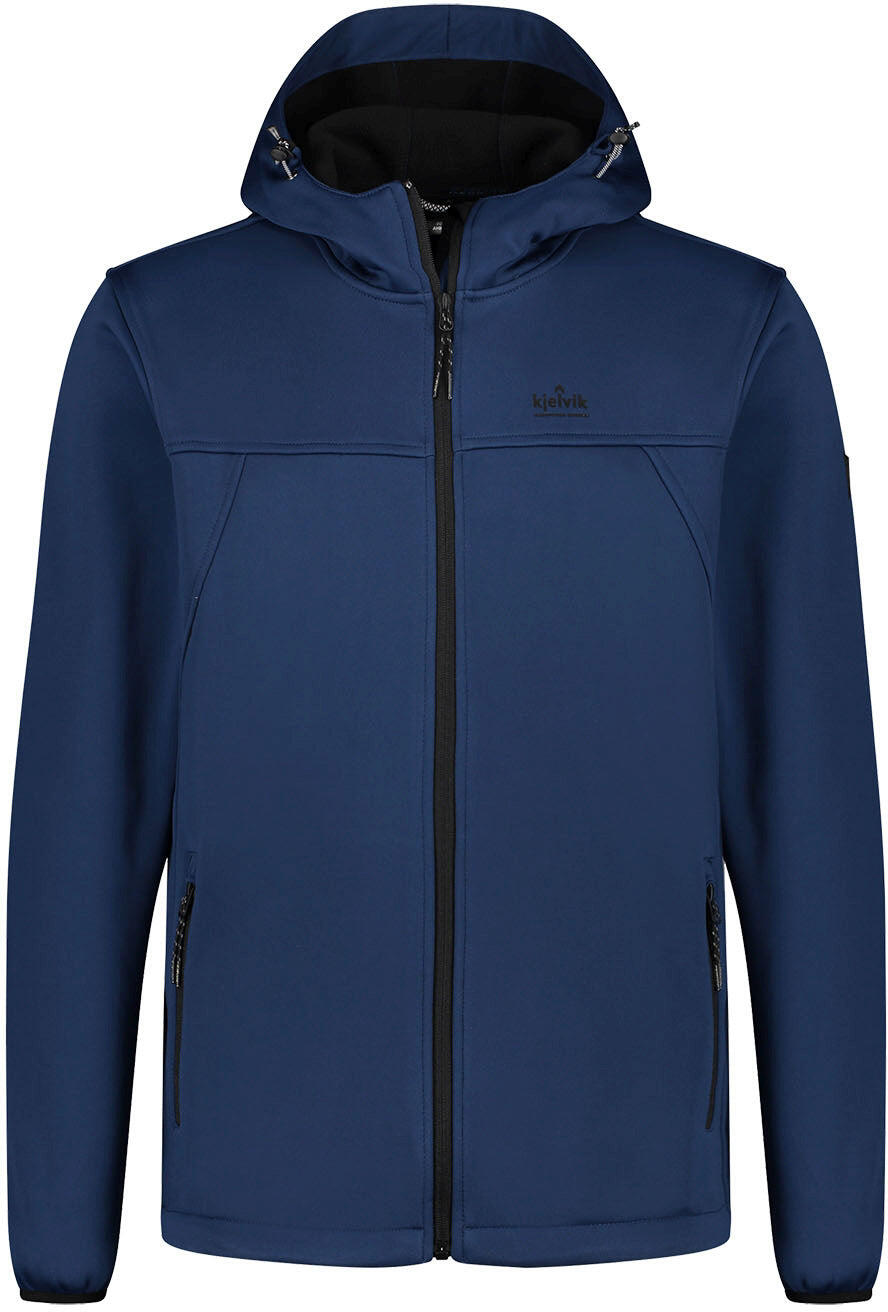 JACK WOLFSKIN Giacca Softshell Kjelvik Dario per Uomo XL - Blu Repellente all'Acqua