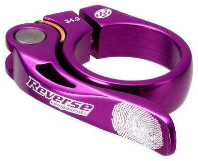 Reverse Long Life Sattelklemme 34,9 mm Lila