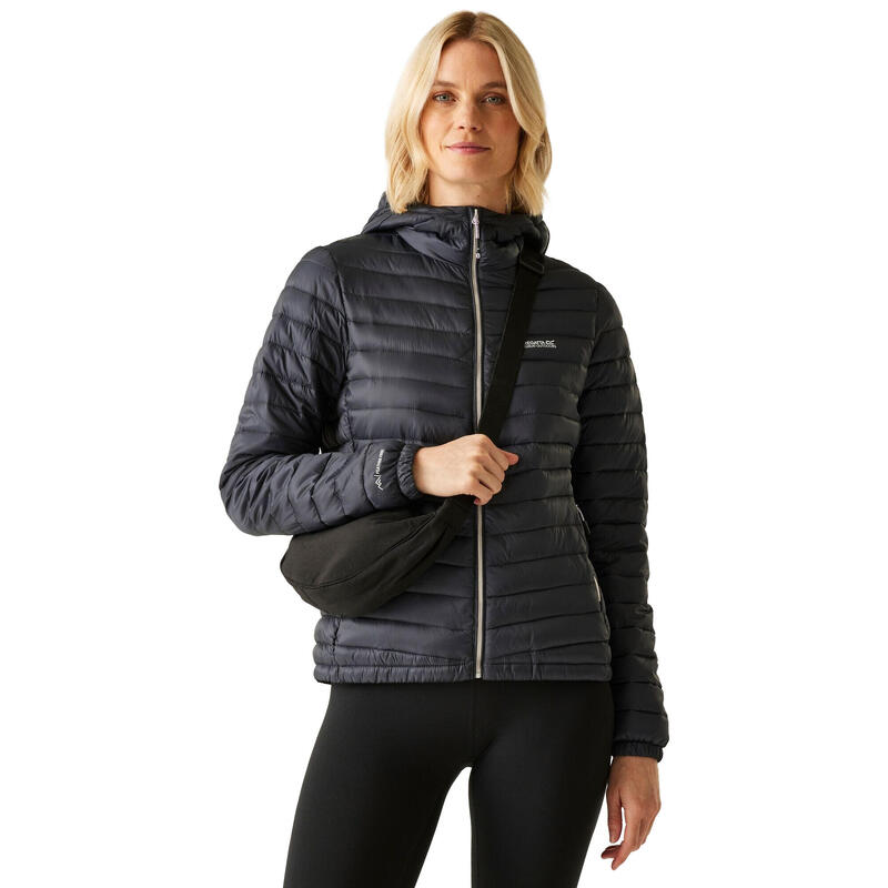 Veste Matelassée HURDEN Femme (Gris Phoque / Noir)