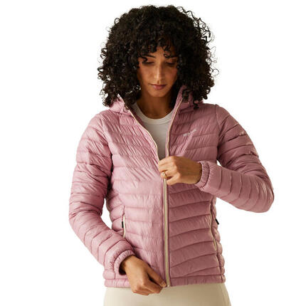 Veste Matelassée Unie À Capuche HURDEN Femme (Vert Sarcelle)
