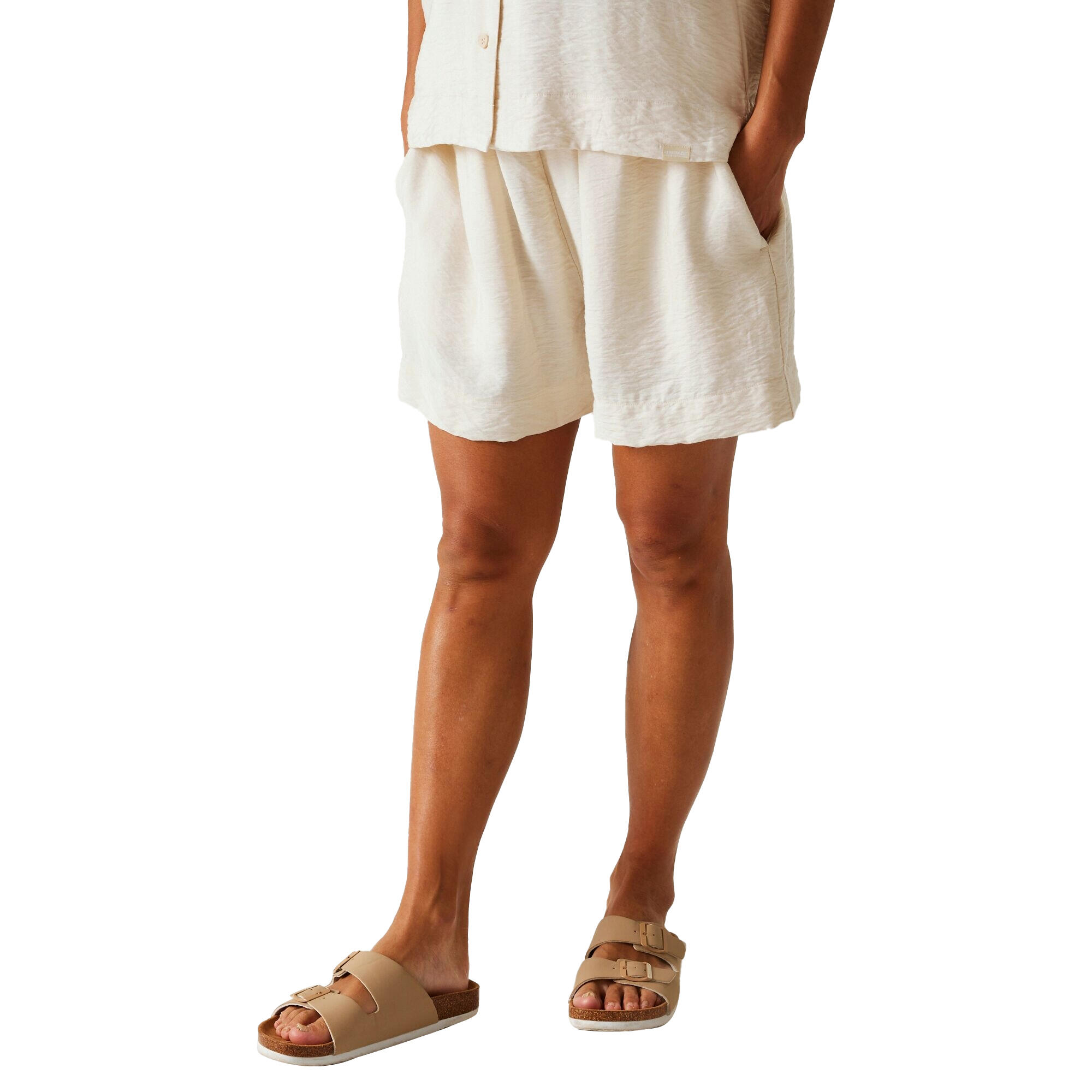 Womens/Ladies Salise Casual Shorts (Light Vanilla) 4/5