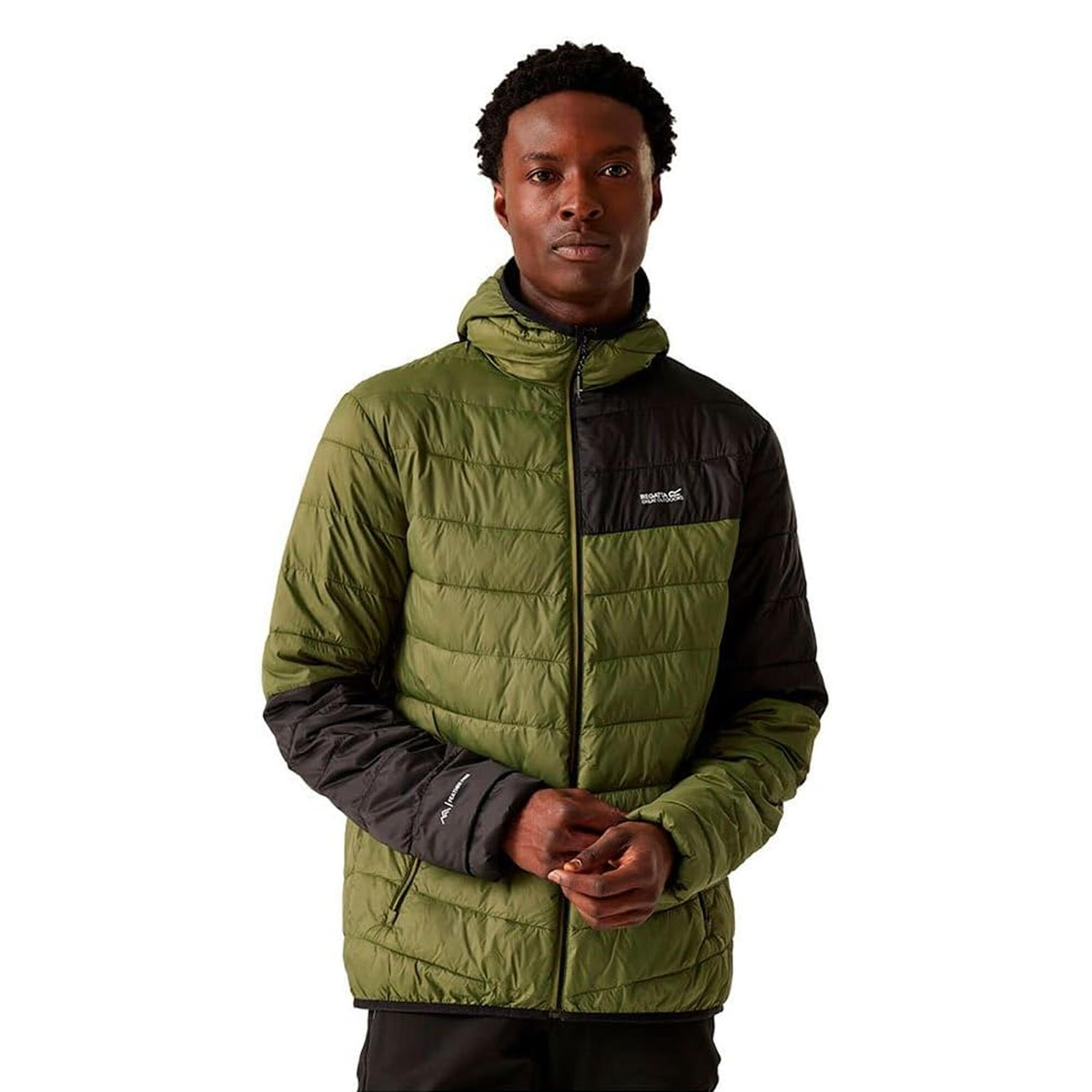 Veste Matelassée HILLPACK Homme (Vert Néphrite / Noir) 4/5