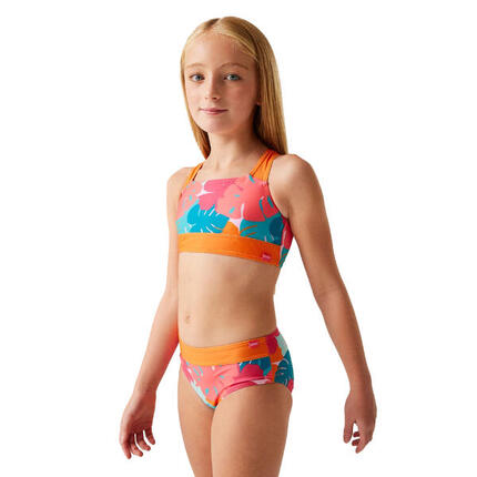Ensemble De Maillot De Bain 2 Pièces DAKARIA Fille (Orange / Bleu / Rose)