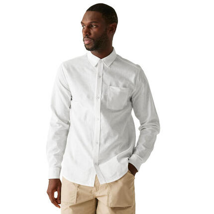 Heren Loran Shirt Met Lange Mouwen (Wit)