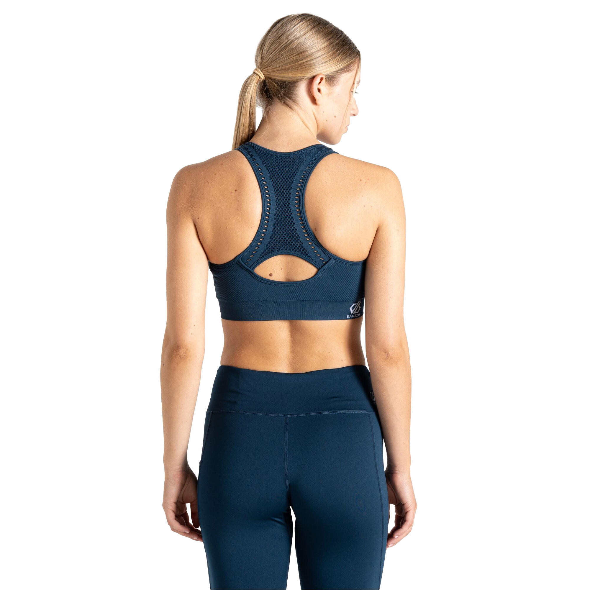 Reggiseno Sportivo Donna Dare 2B React Moonlight Denim 4/5