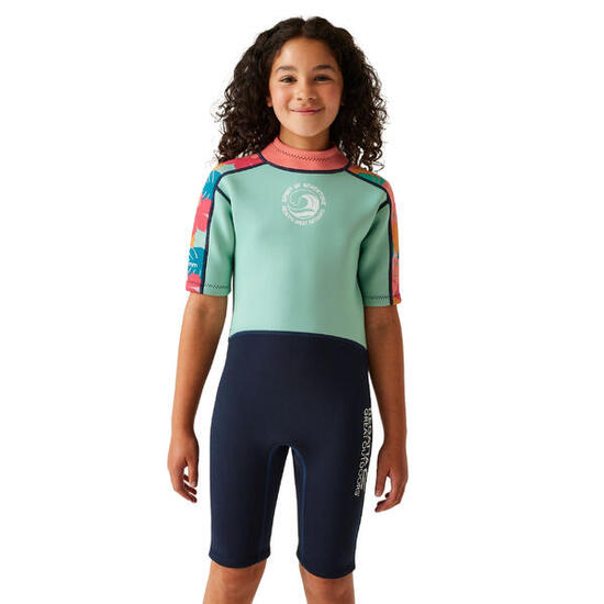 Combinaison De Plongée Enfant (Bleu Ciel / Bleu Marine)