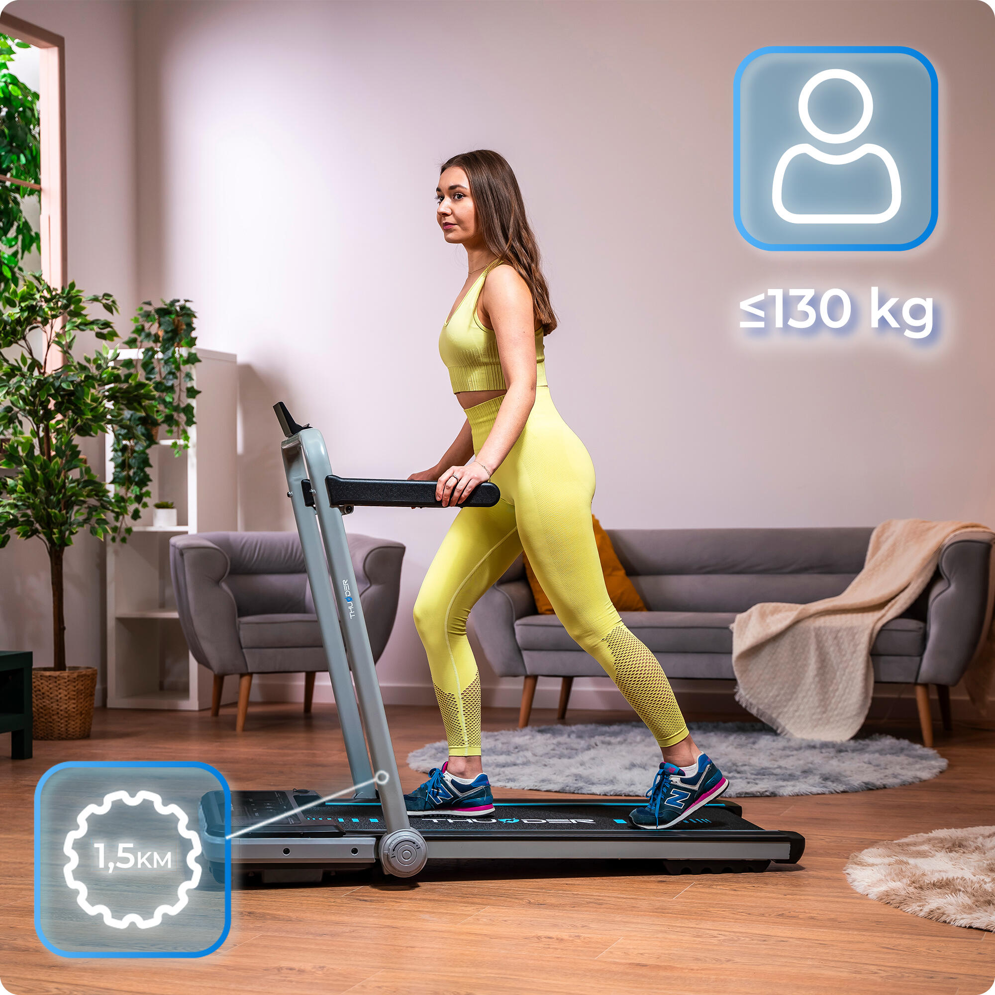 Bieżnia elektryczna do biegania Thunder IMPACT 5/8