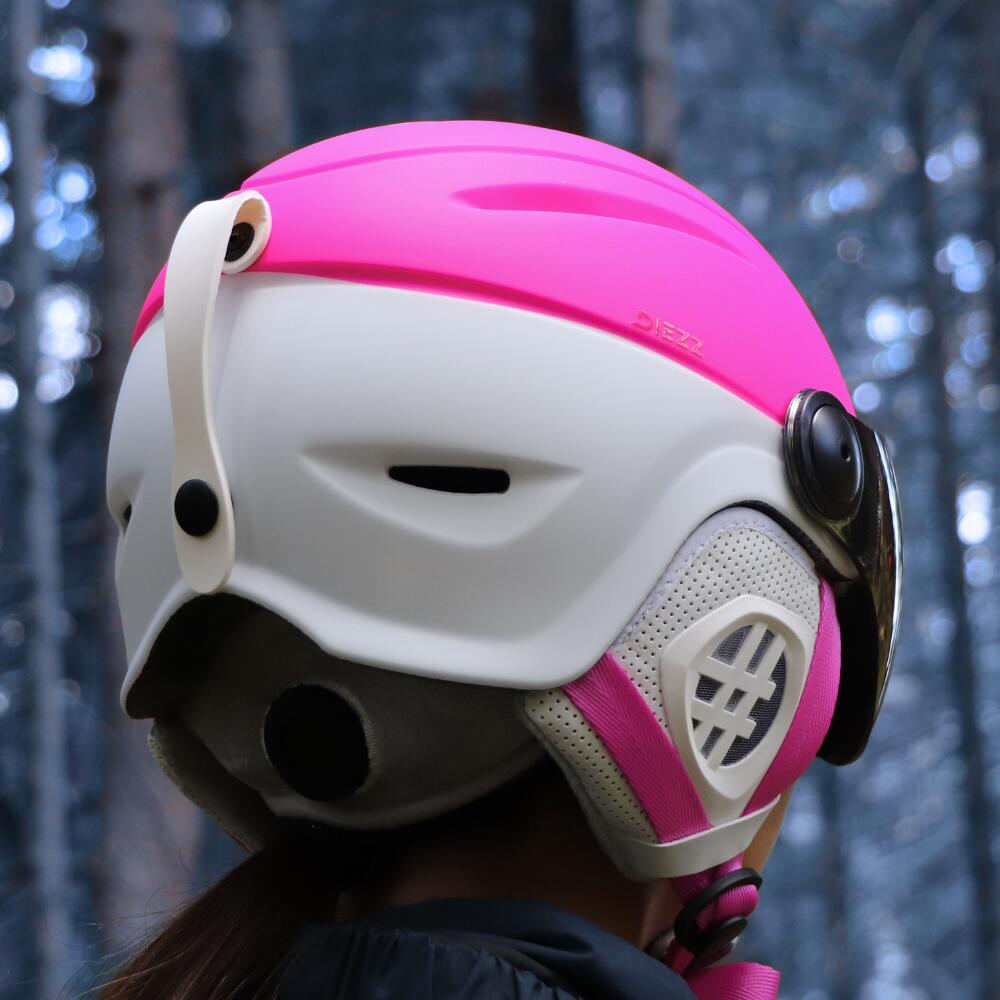 CASQUE TEEN VISOR WHITE PINK. 5/6