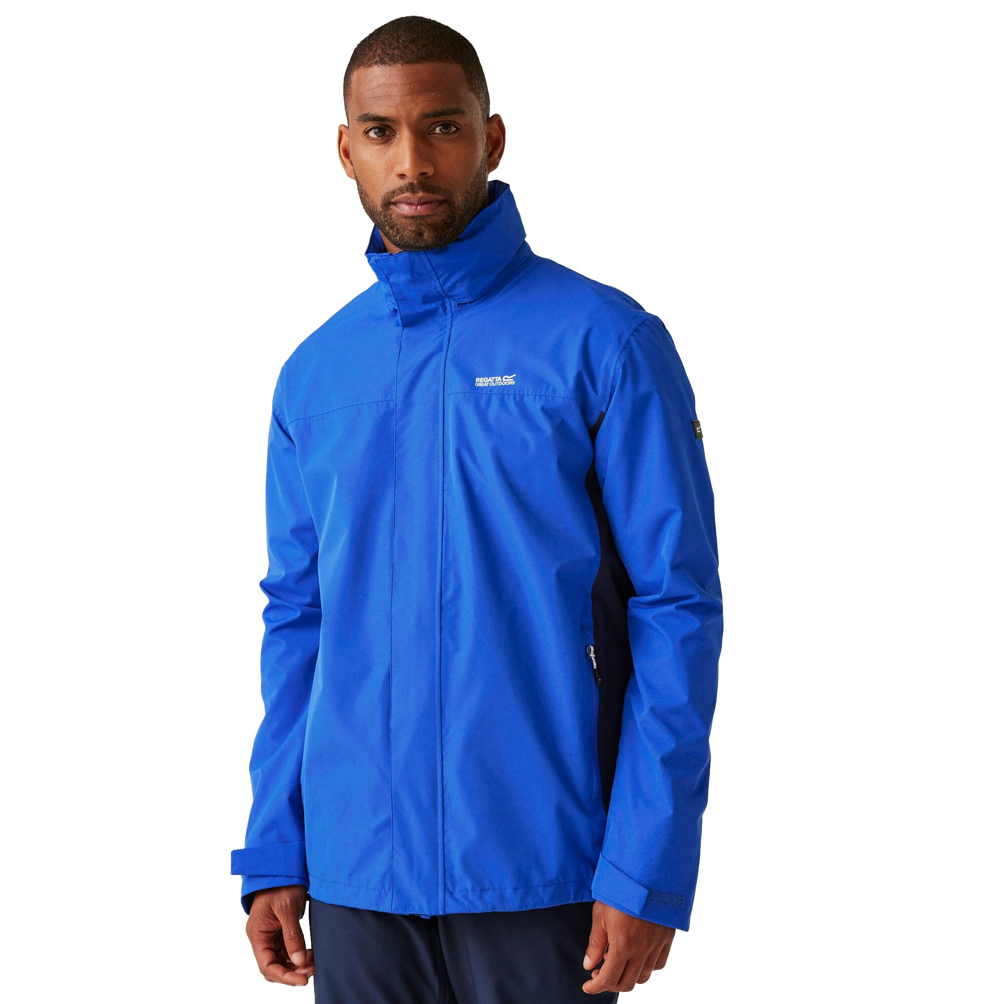 Veste Imperméable MATT Homme (Bleu Olympien / Bleu Marine) 4/5