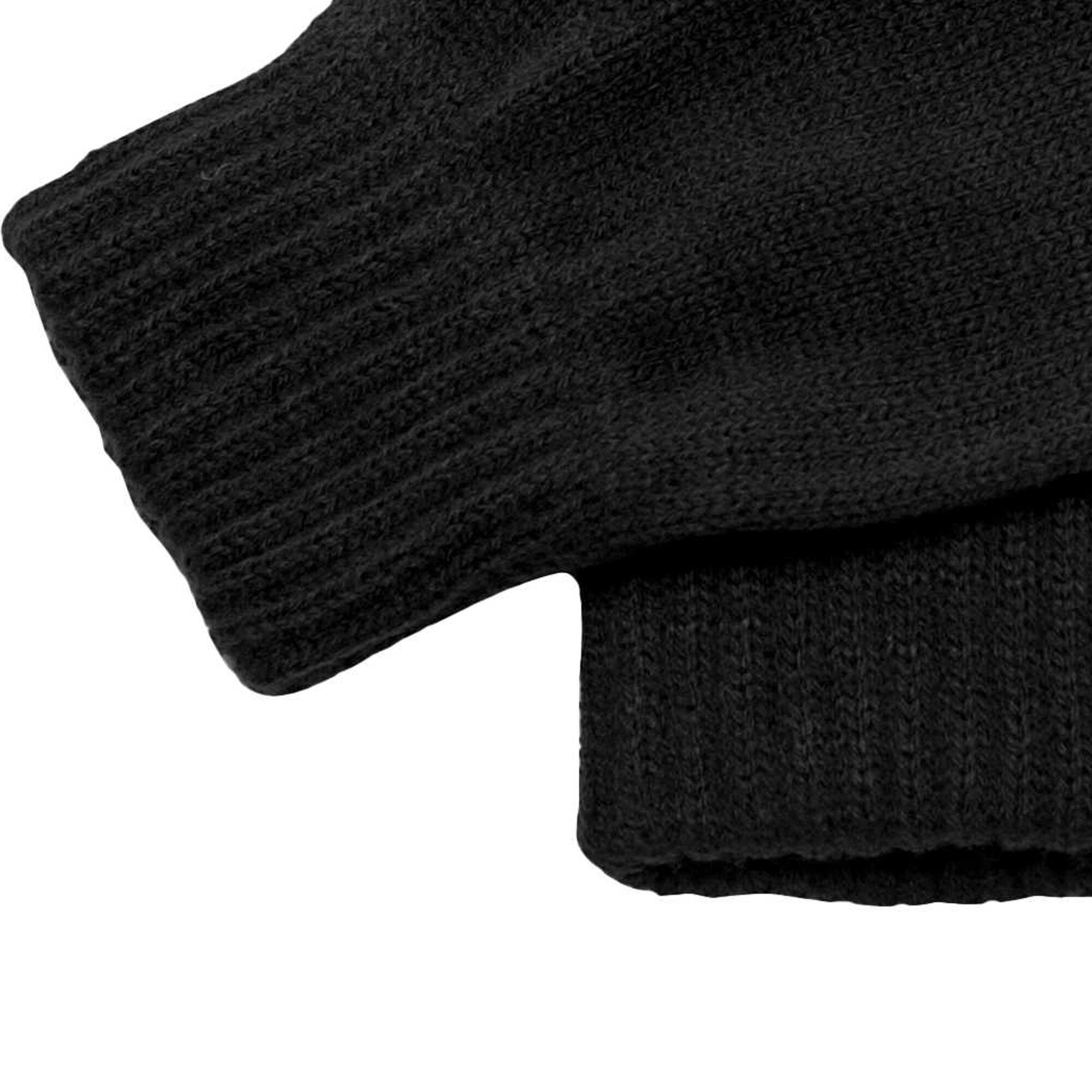 Unisex Fingerless Mitts / Gloves (Black) 4/5