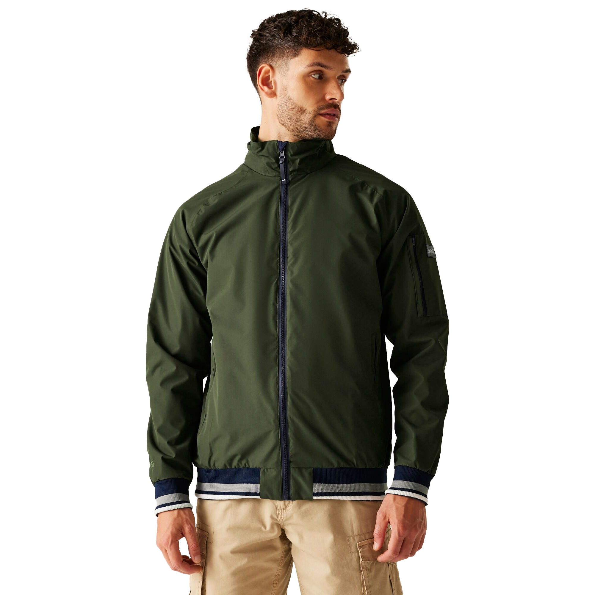 Veste Imperméable SHOREBAY Homme (Kaki Foncé) 4/5