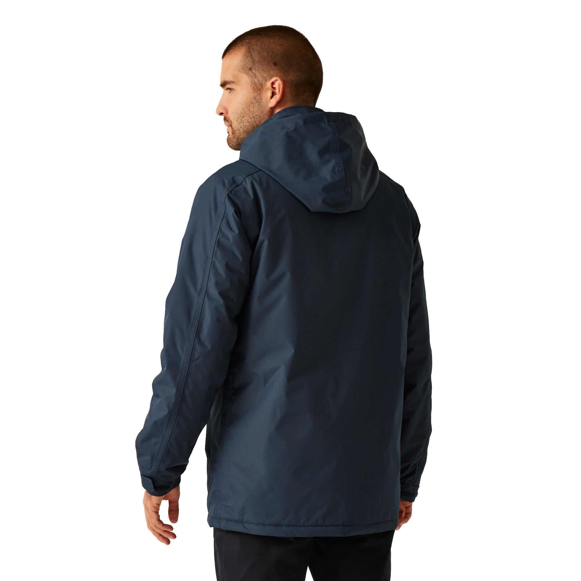 Parka Motif/style Uni Homme (Bleu Marine) 4/5