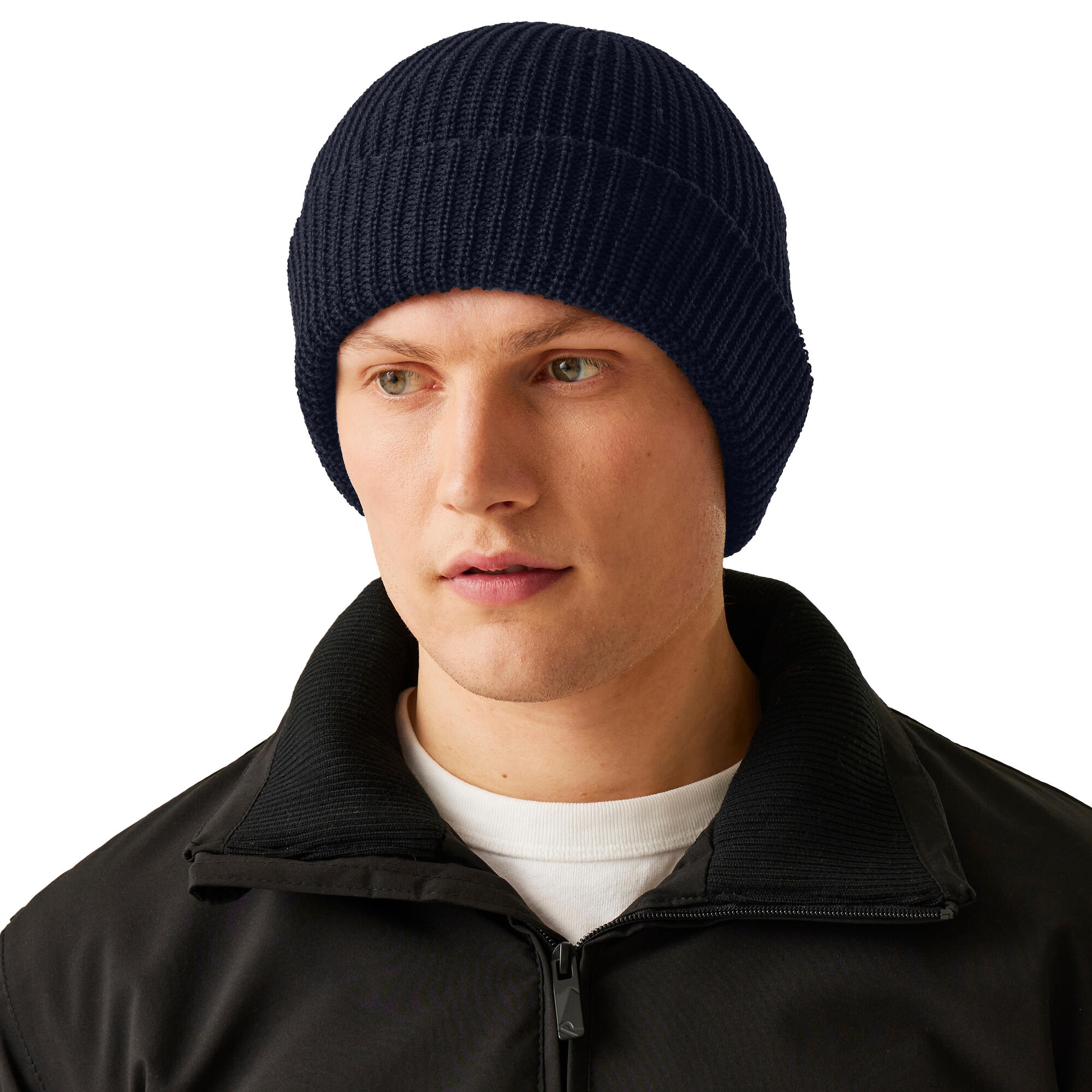 Gorro Unisex Canelado Inverno (Marinha) 4/5